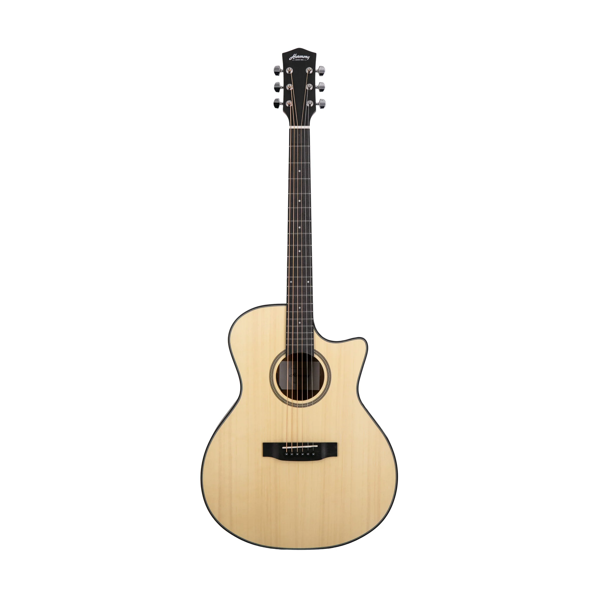 Đàn guitar acoustic Harmony Foundation Series e-Terra ST GA Cutaway, màu gỗ tự nhiên satin
